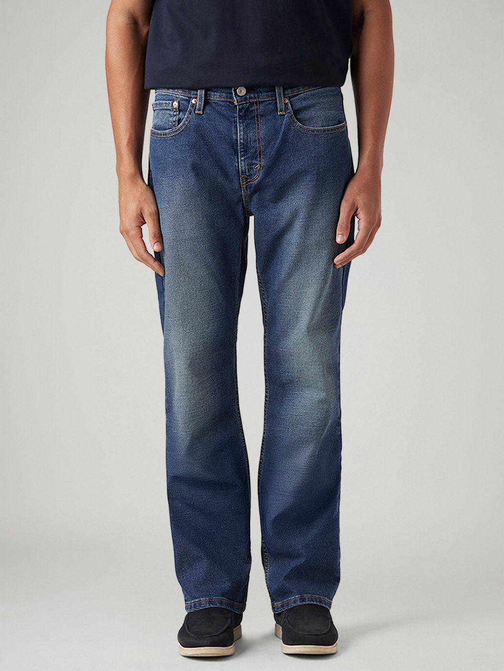 Men's 527 Blue Bootcut Fit Mid Rise Jeans