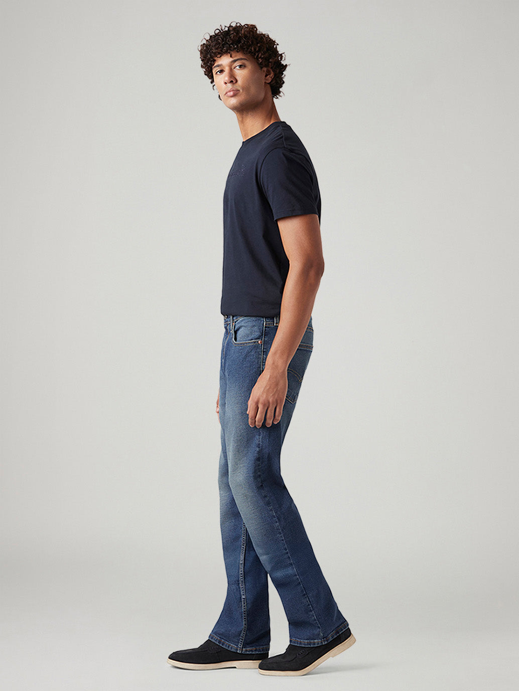 Men's 527 Blue Bootcut Fit Mid Rise Jeans