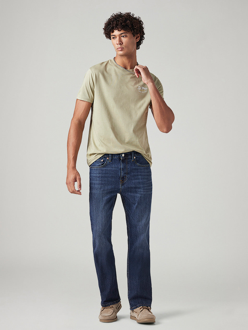 Men's 527 Dark Indigo Bootcut Fit Mid Rise Jeans
