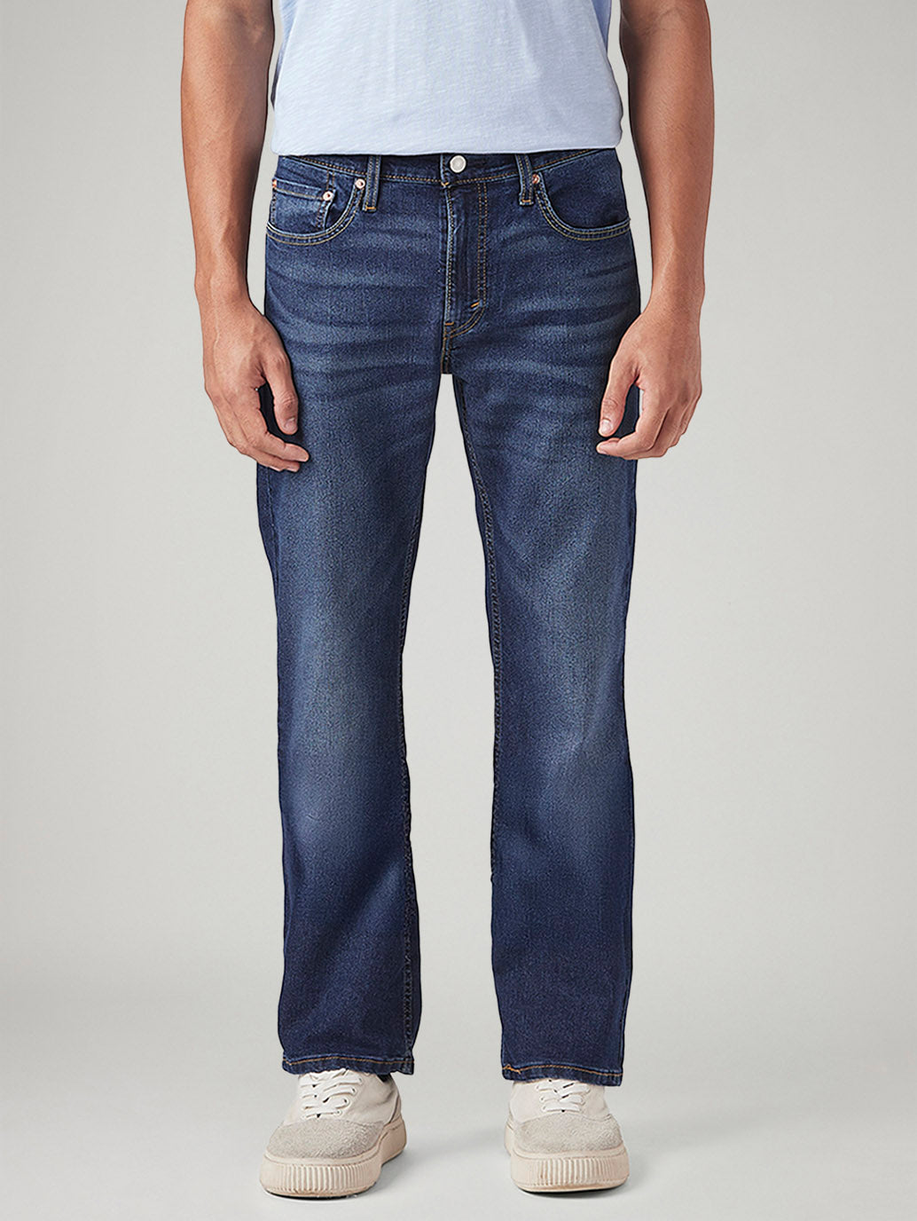 Men's 527 Med Indigo Bootcut Fit Mid Rise Tinted Jeans