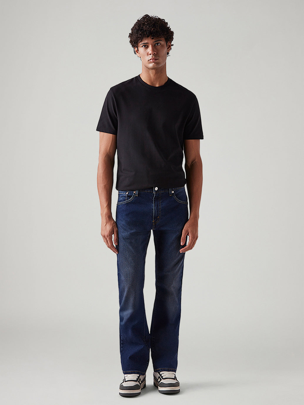 Men's 517 Dark Blue Bootcut Fit Mid Rise Tinted Jeans