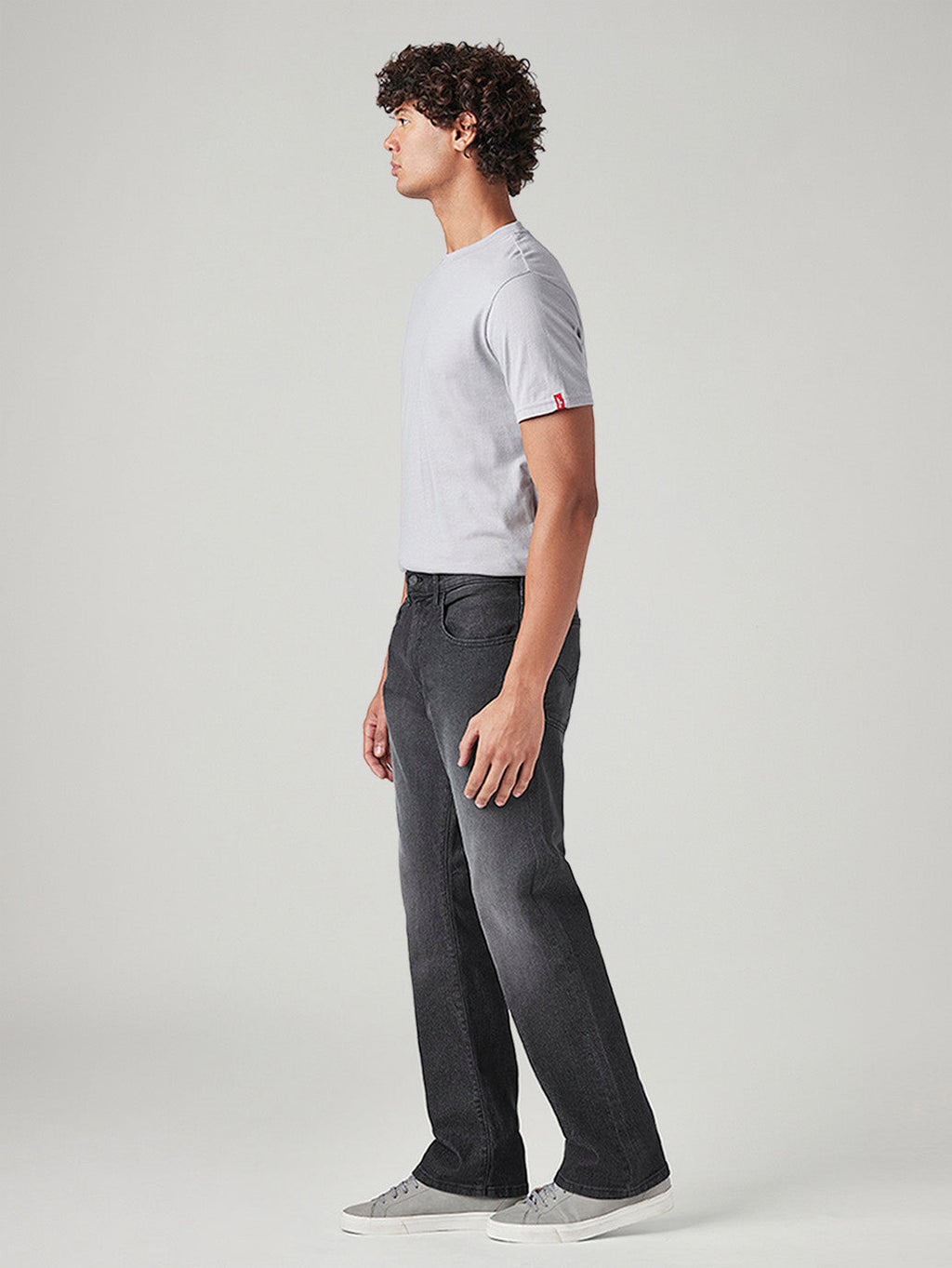 Men's 517 Charcoal Grey Bootcut Fit Mid Rise Jeans