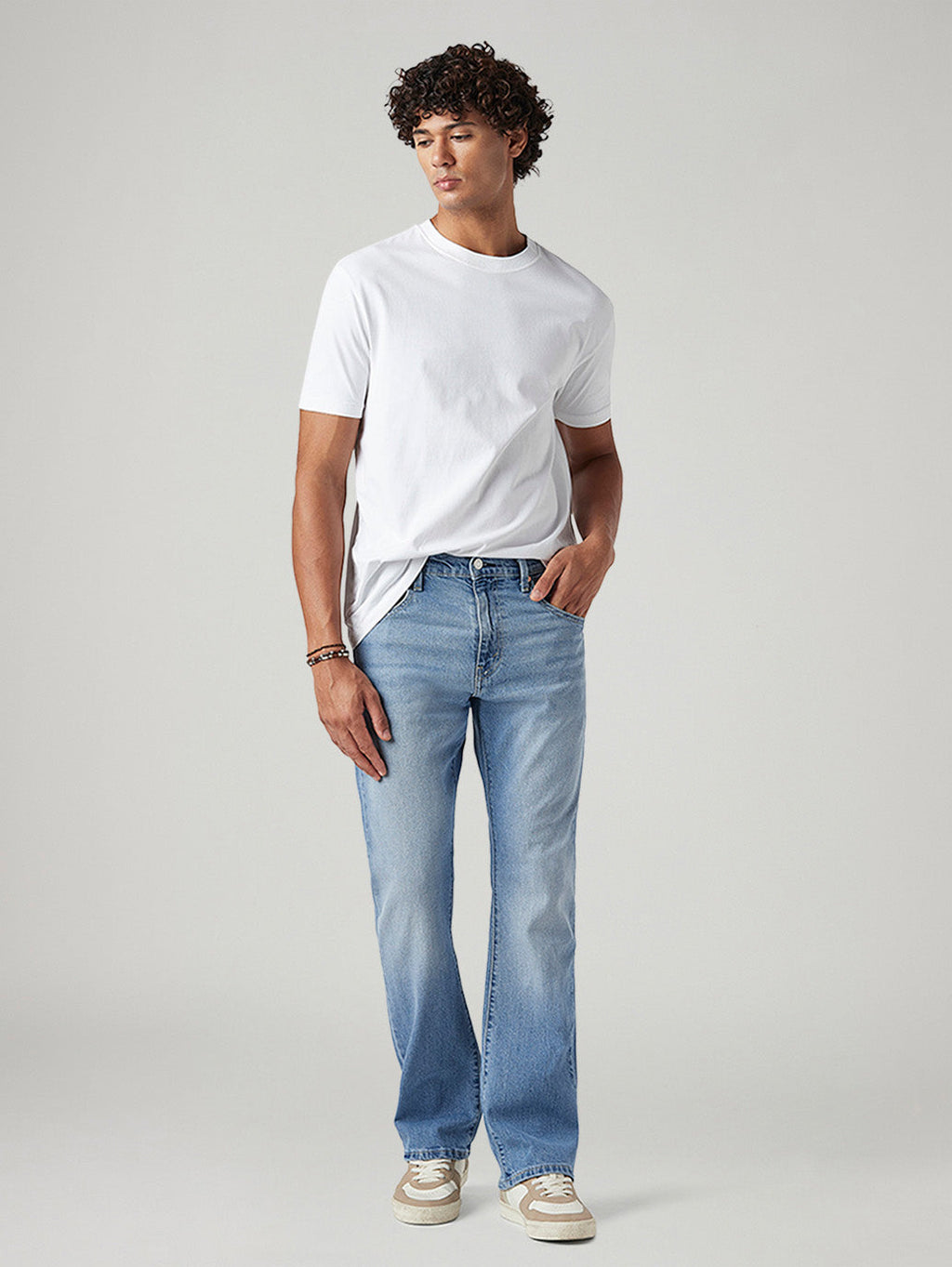 Men's 517 Light Blue Bootcut Fit Mid Rise Jeans