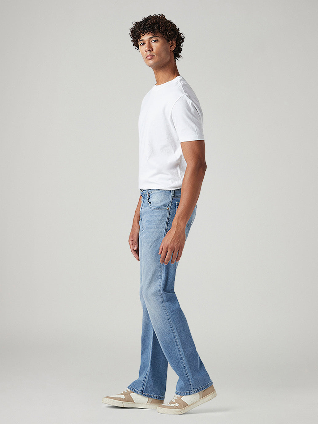 Men's 517 Light Blue Bootcut Fit Mid Rise Jeans