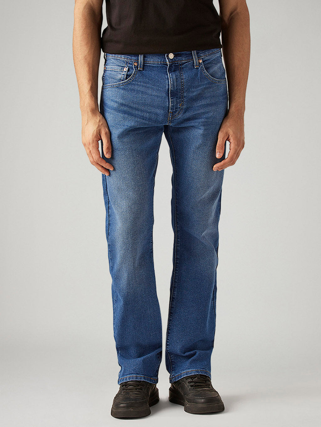 Men's 517 Blue Bootcut Fit Mid Rise Jeans