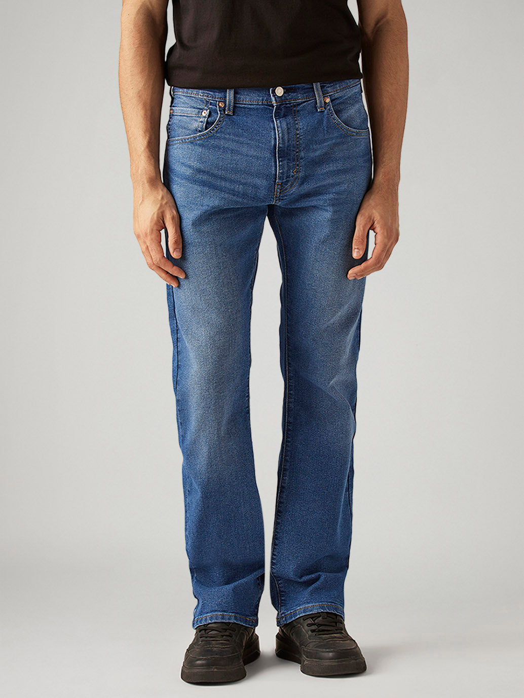 Men's 517 Blue Bootcut Fit Mid Rise Jeans
