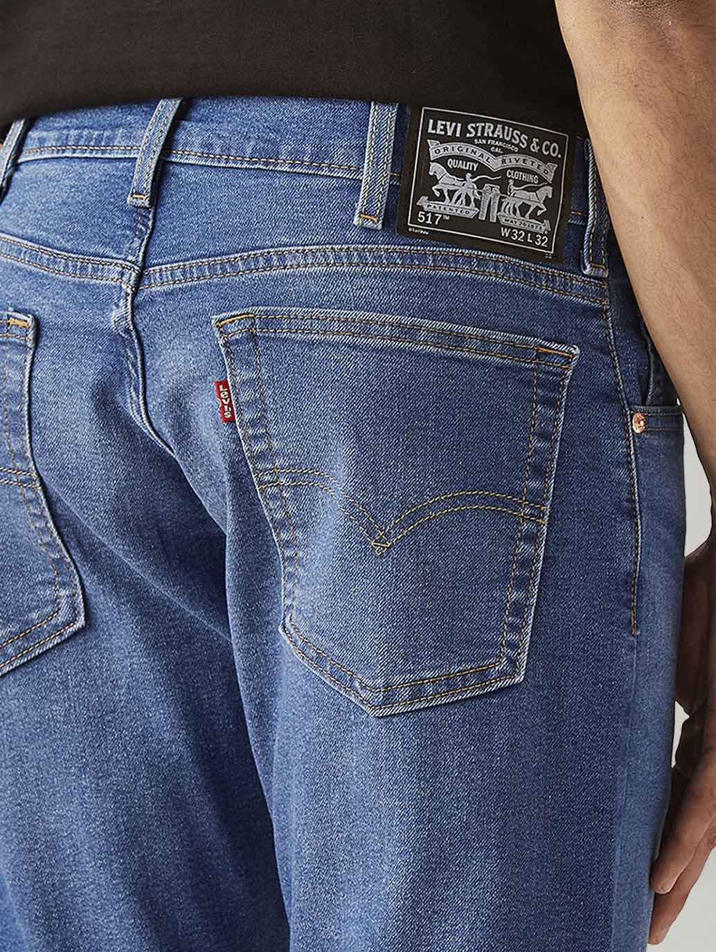 Men's 517 Blue Bootcut Fit Mid Rise Jeans