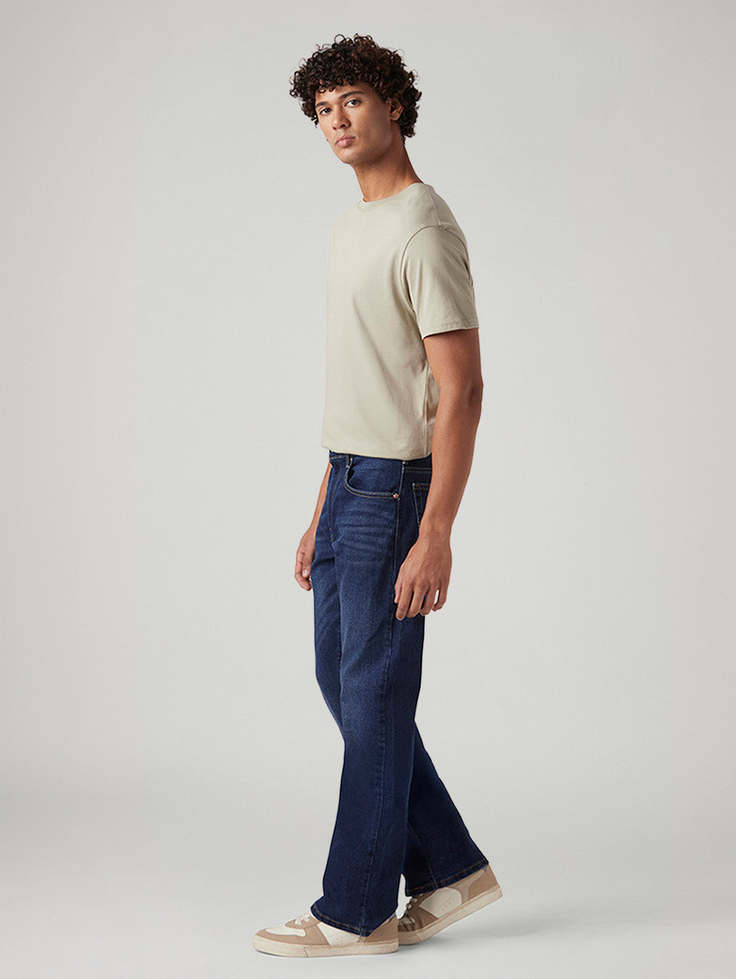 Men's 517 Dark Blue Bootcut Fit Mid Rise Jeans