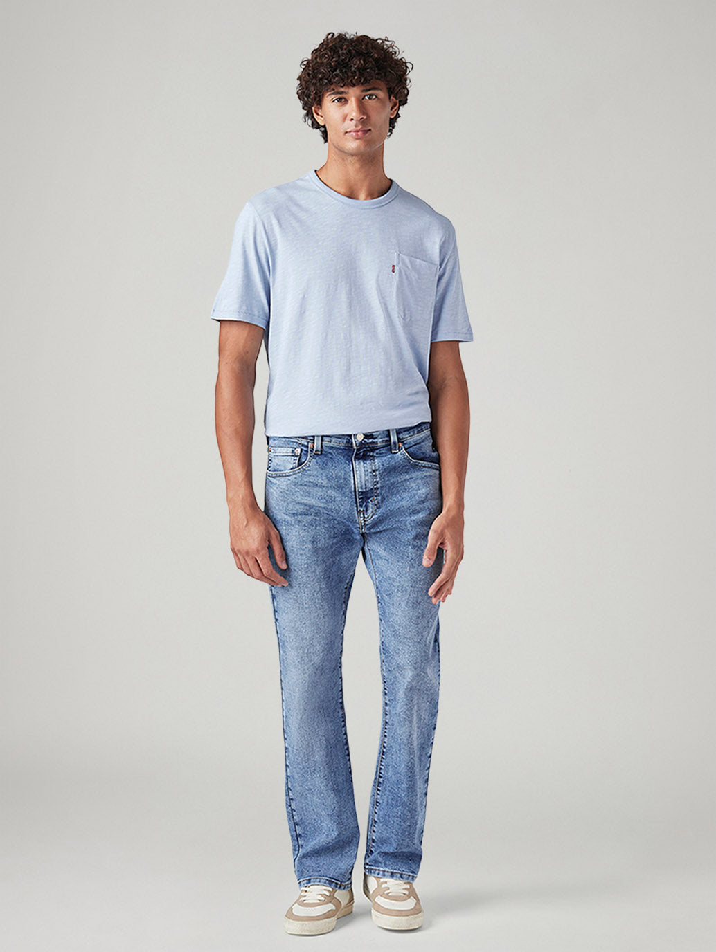 Men's 517 Light Blue Bootcut Fit Mid Rise Jeans