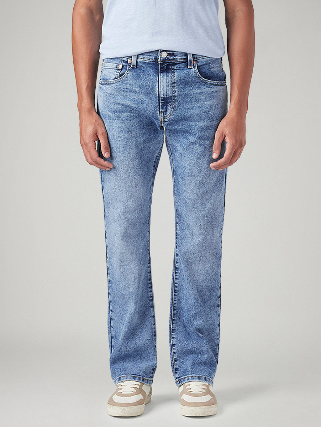Men's 517 Light Blue Bootcut Fit Mid Rise Jeans