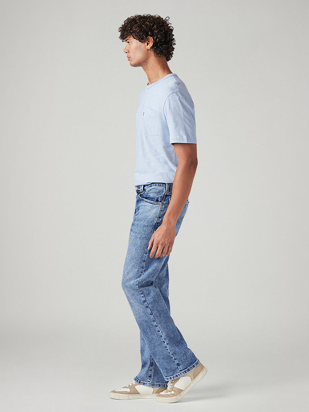 Men's 517 Light Blue Bootcut Fit Mid Rise Jeans