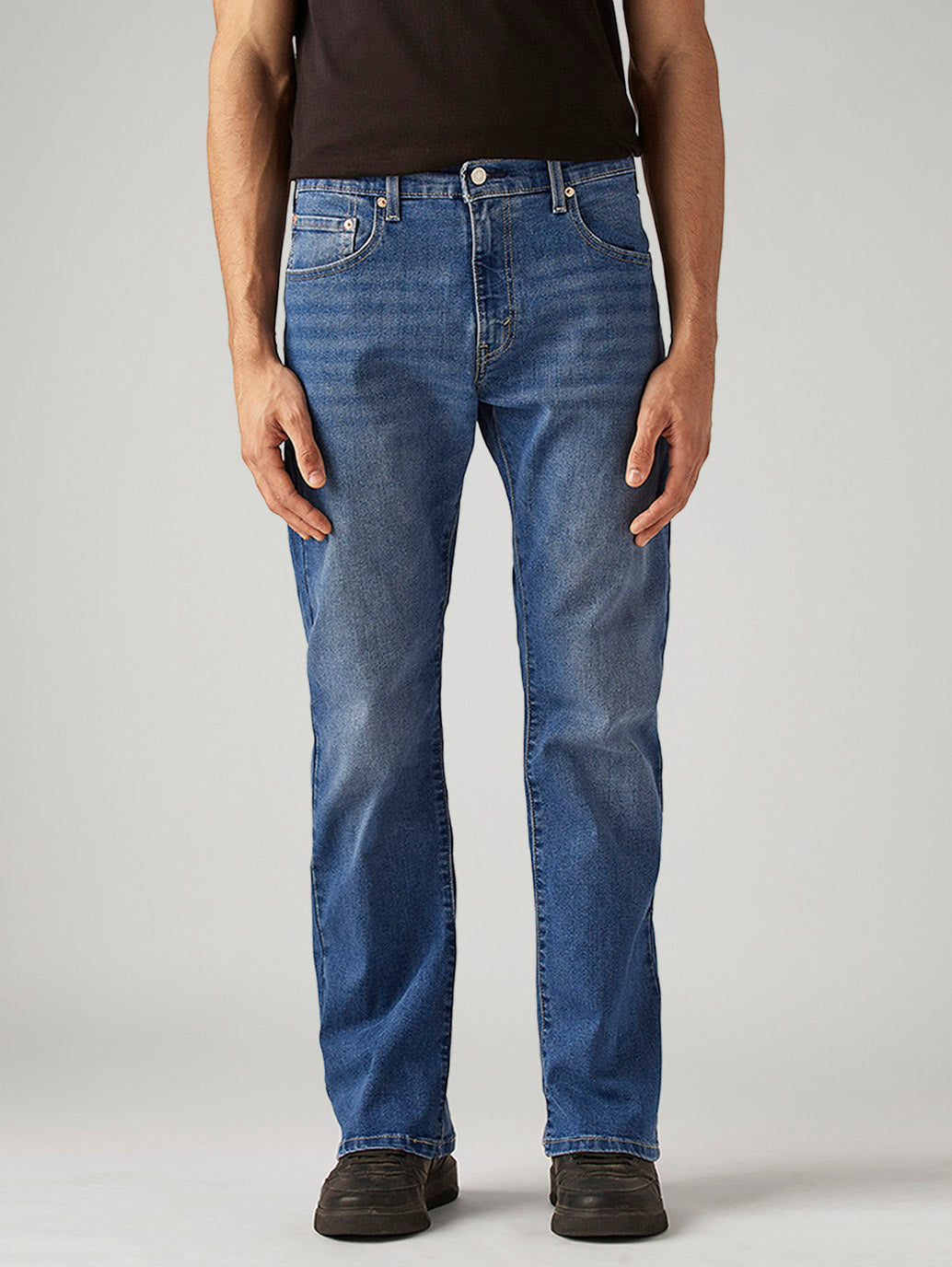 Men's 517 Blue Bootcut Fit Mid Rise Jeans