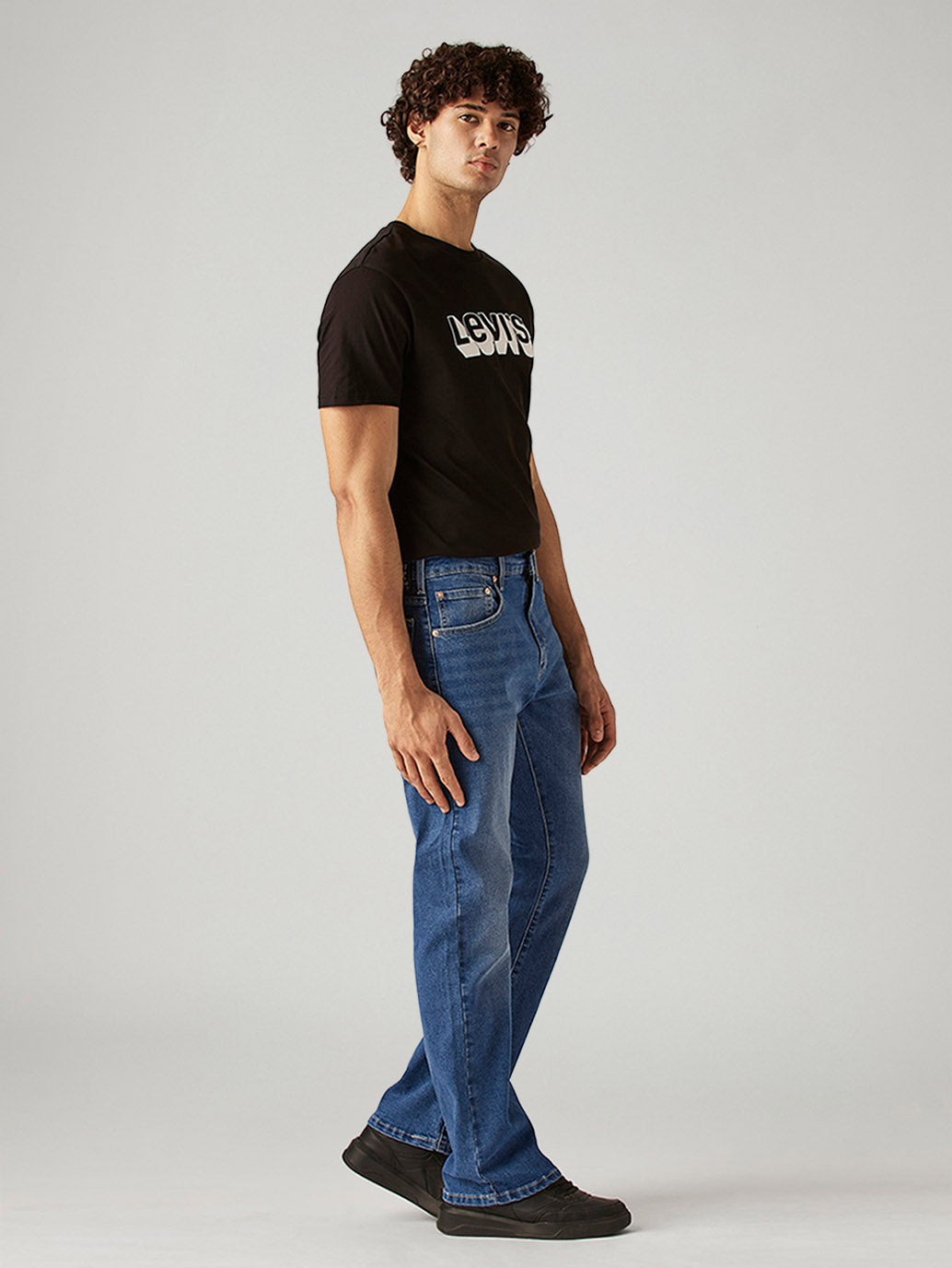 Men's 517 Blue Bootcut Fit Mid Rise Jeans