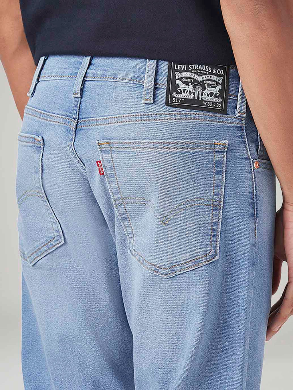 Men's 517 Light Blue Bootcut Fit Mid Rise Jeans