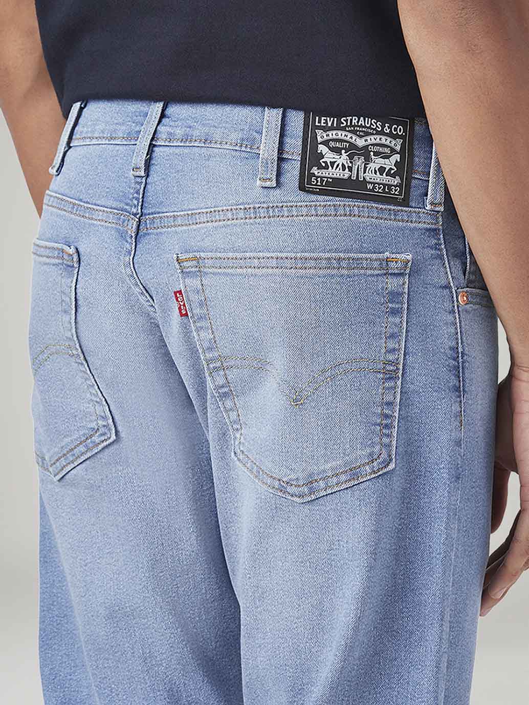 Men's 517 Light Blue Bootcut Fit Mid Rise Jeans
