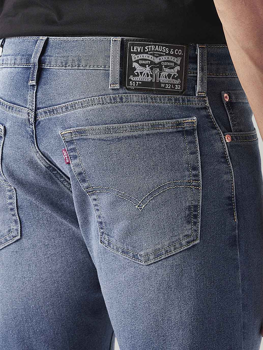 Men's 517 Med Indigo Bootcut Fit Mid Rise Jeans
