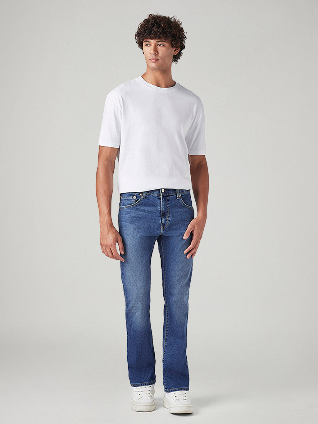 Men's 517 Blue Bootcut Fit Mid Rise Jeans