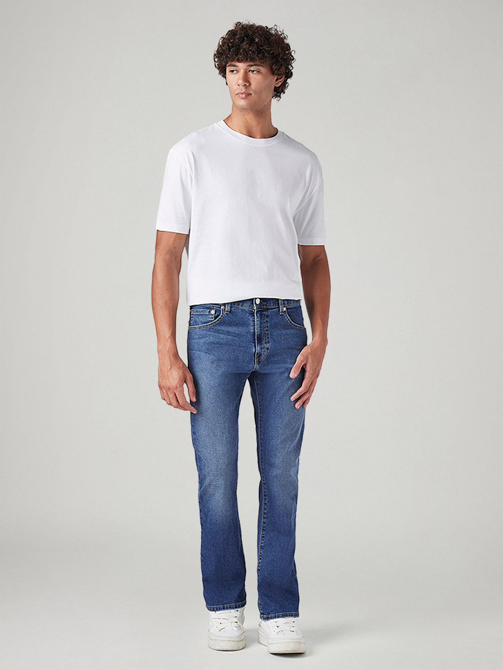 Men's 517 Blue Bootcut Fit Mid Rise Jeans