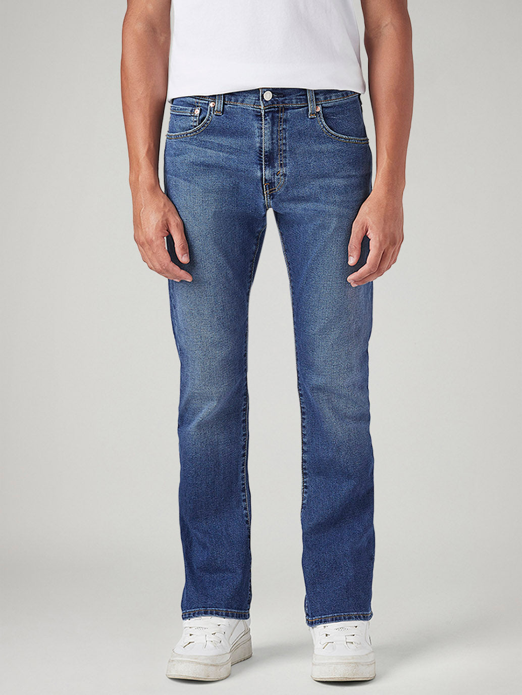 Men's 517 Blue Bootcut Fit Mid Rise Jeans