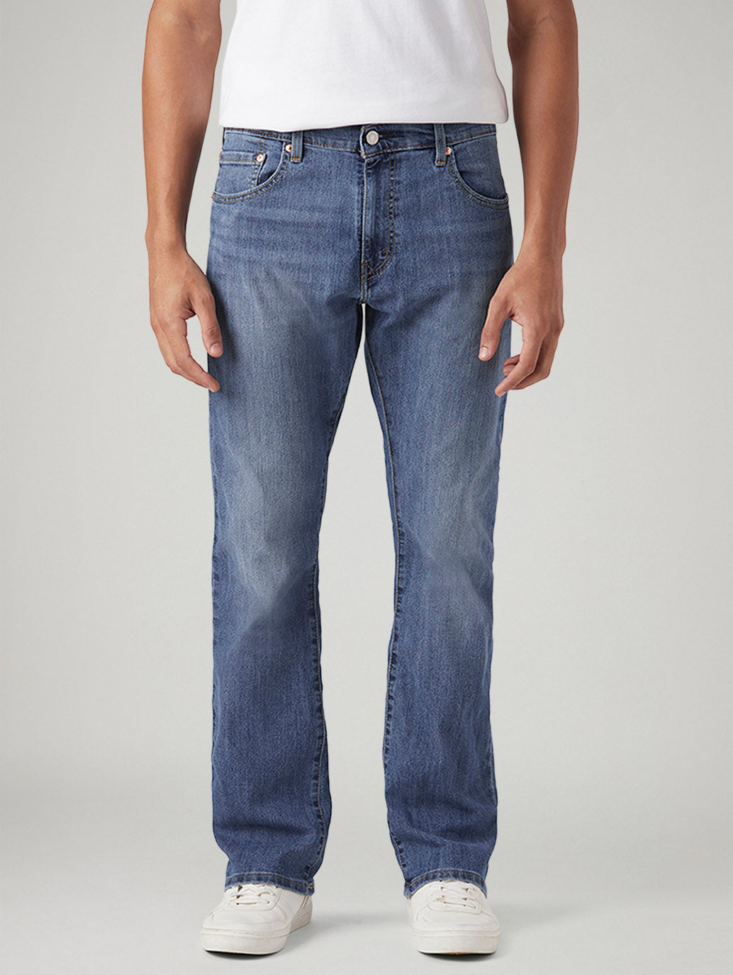 Men's 517 Blue Bootcut Fit Mid Rise Jeans