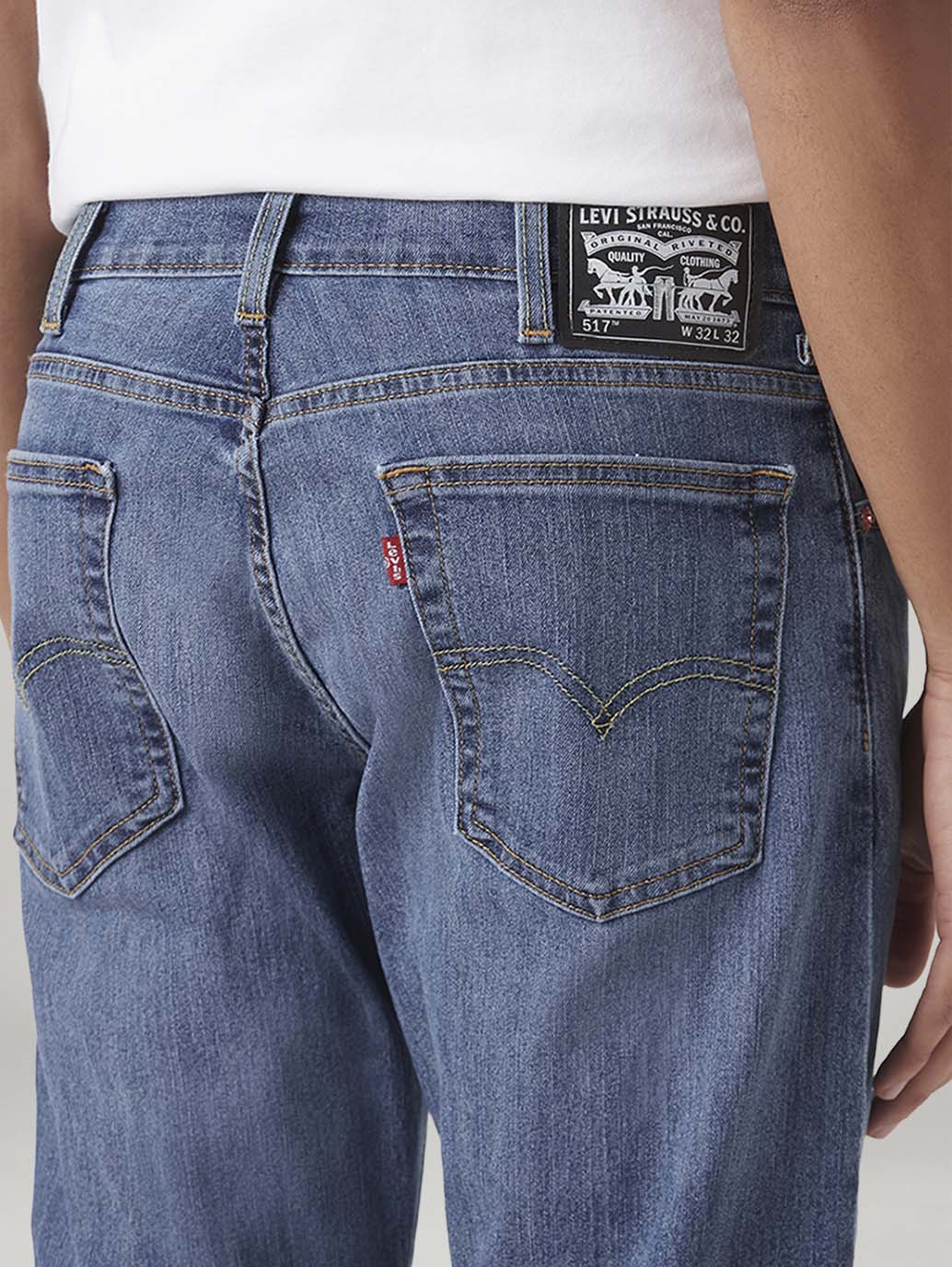 Men's 517 Blue Bootcut Fit Mid Rise Jeans