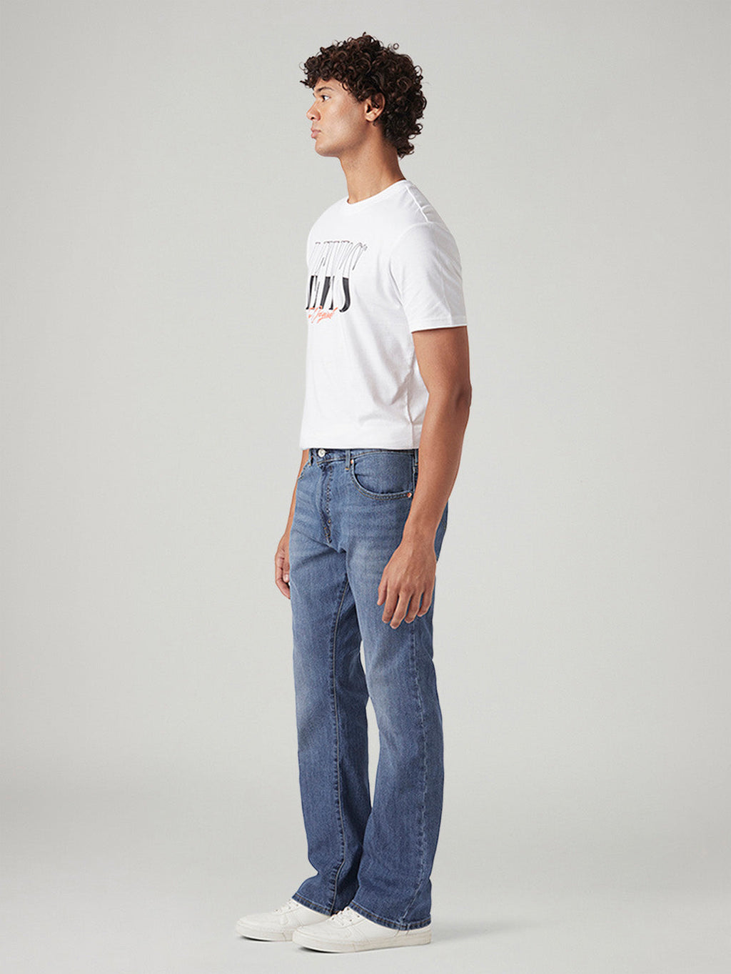 Men's 517 Blue Bootcut Fit Mid Rise Jeans