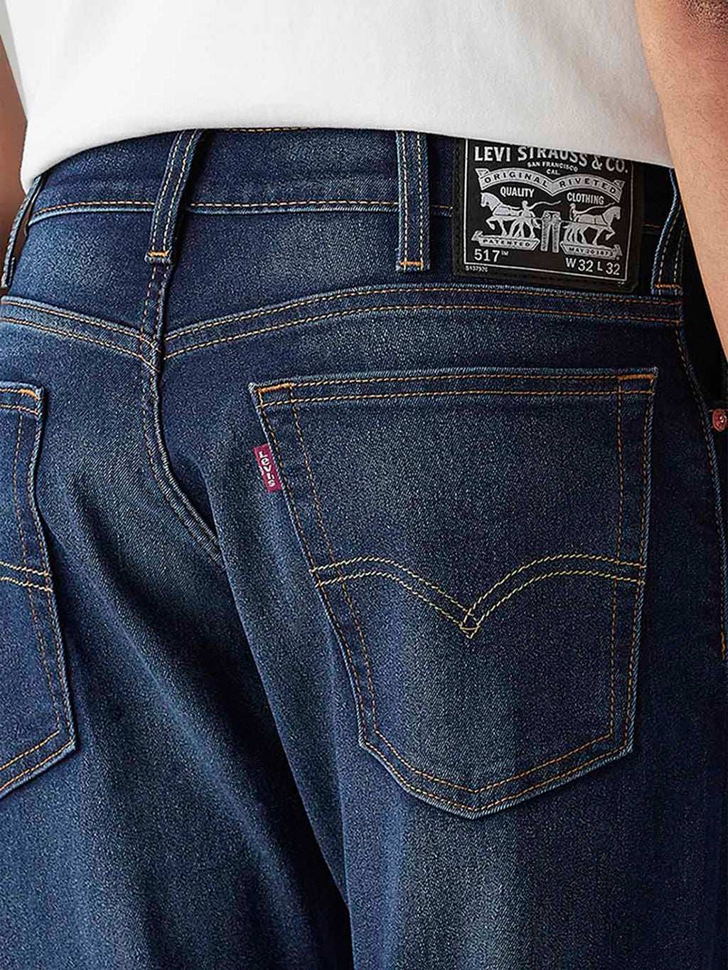 Men's 517 Dark Indigo Bootcut Mid Rise Jeans