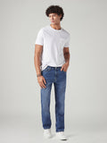 Men's 541 Blue Athletic Tapered Fit Mid Rise Jeans