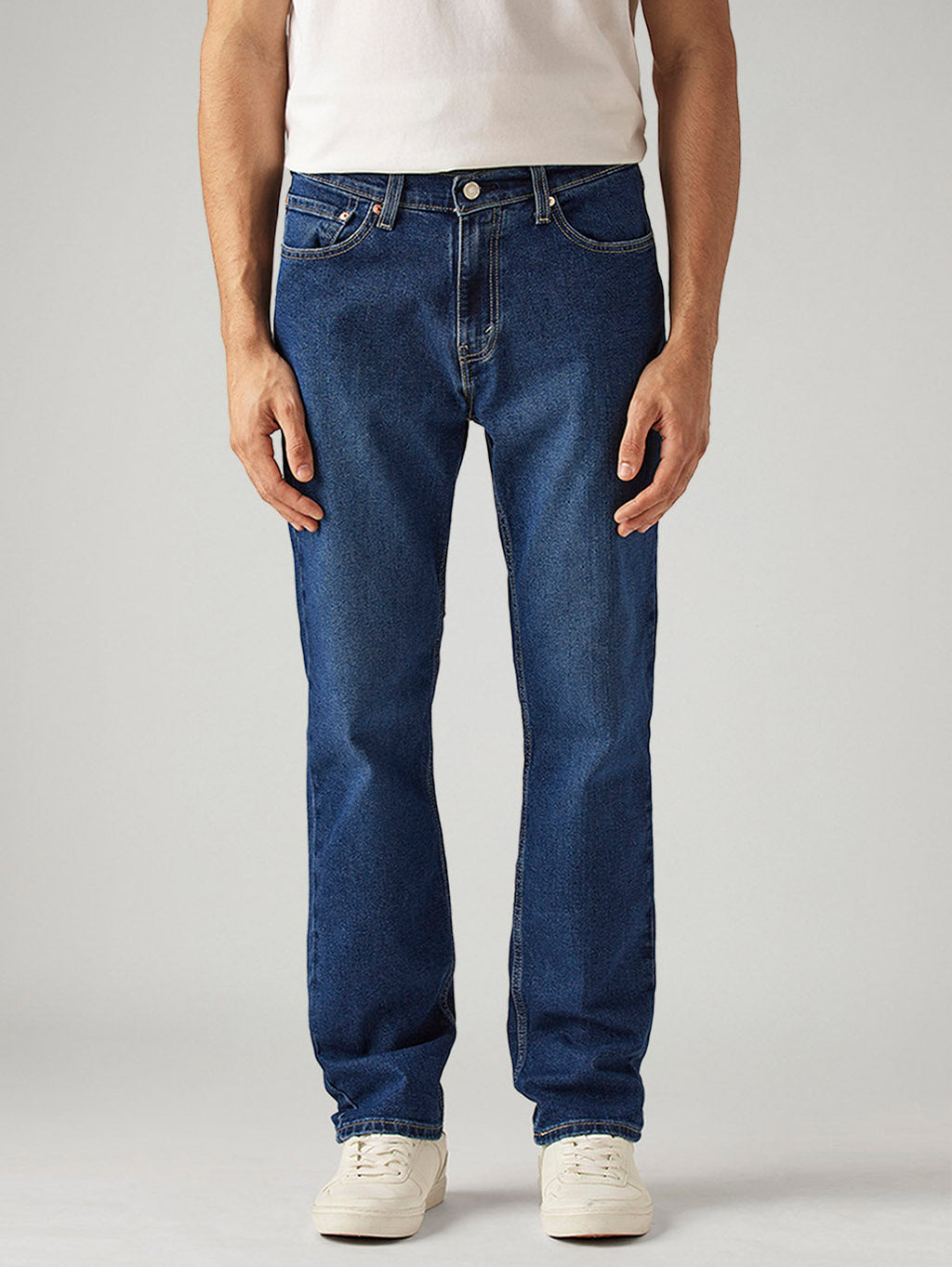 Men's 541 Blue Athletic Tapered Fit Mid Rise Jeans