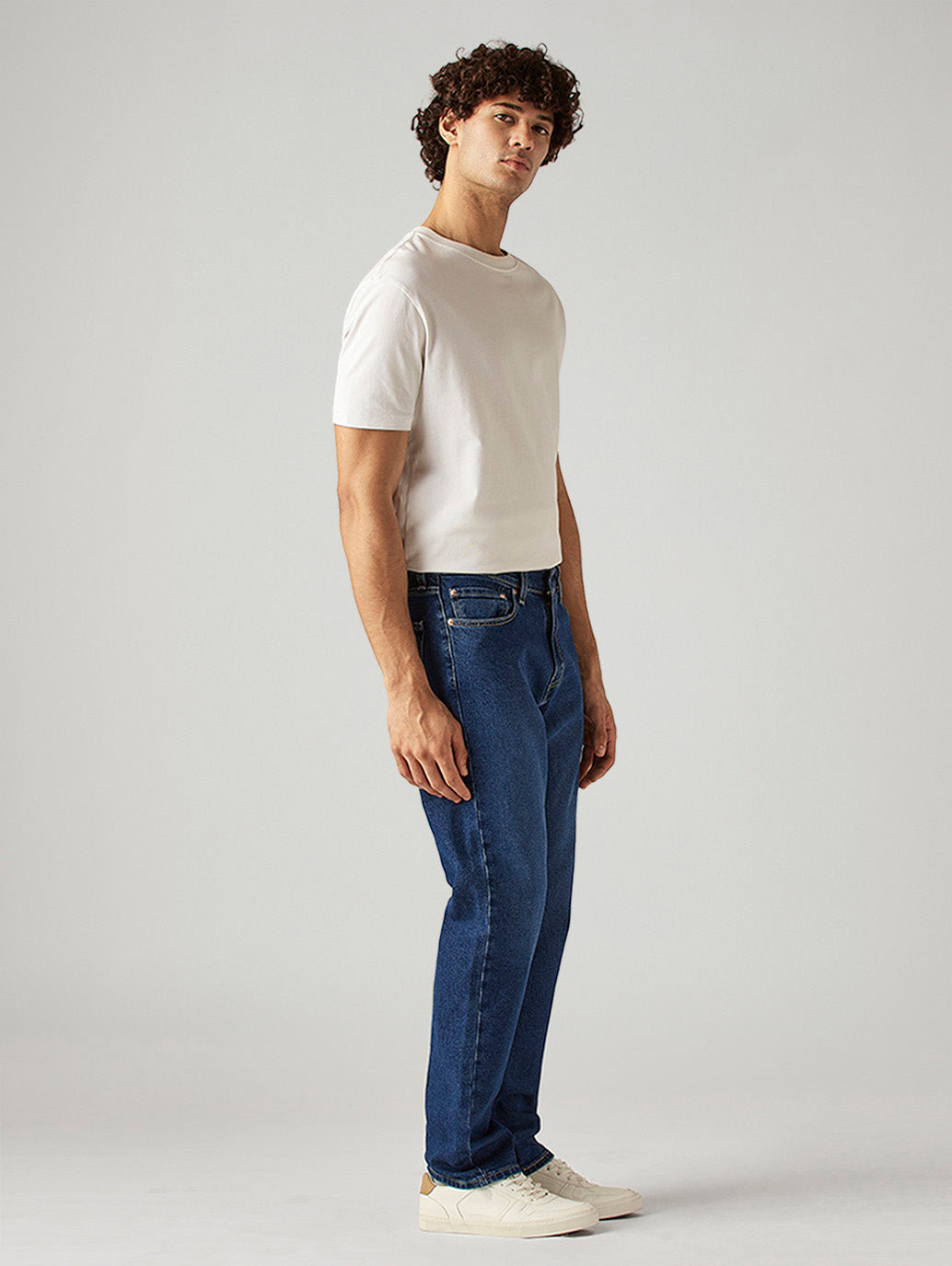 Men's 541 Blue Athletic Tapered Fit Mid Rise Jeans