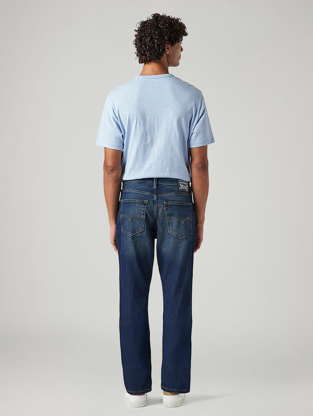 Men's 541 Dark Blue Athletic Tapered Fit Mid Rise Tinted Jeans