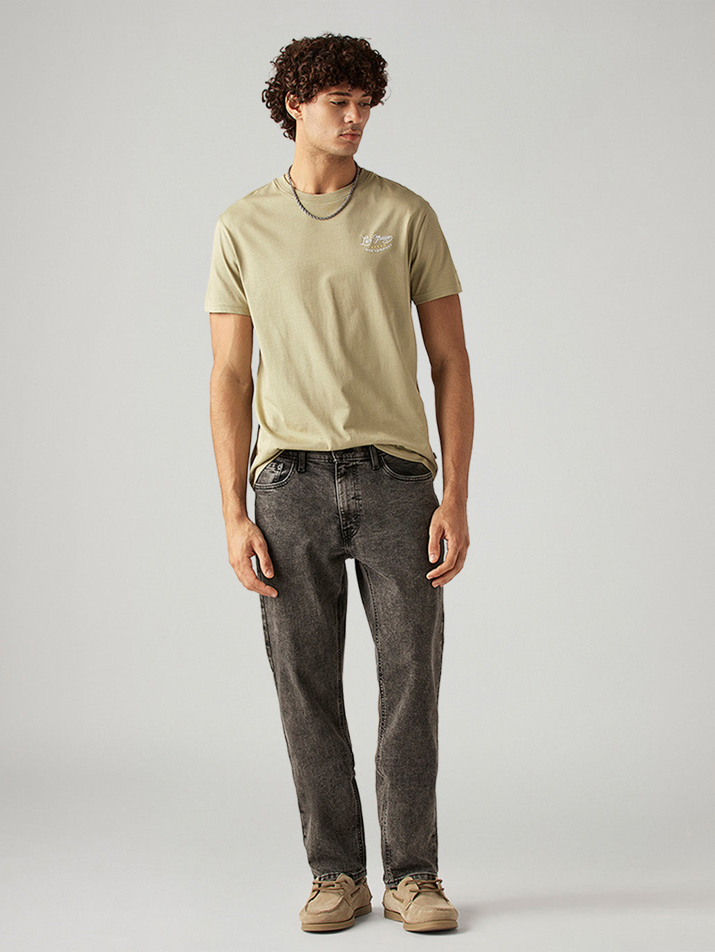Men's 541 Grey Athletic Tapered Fit Mid Rise Jeans
