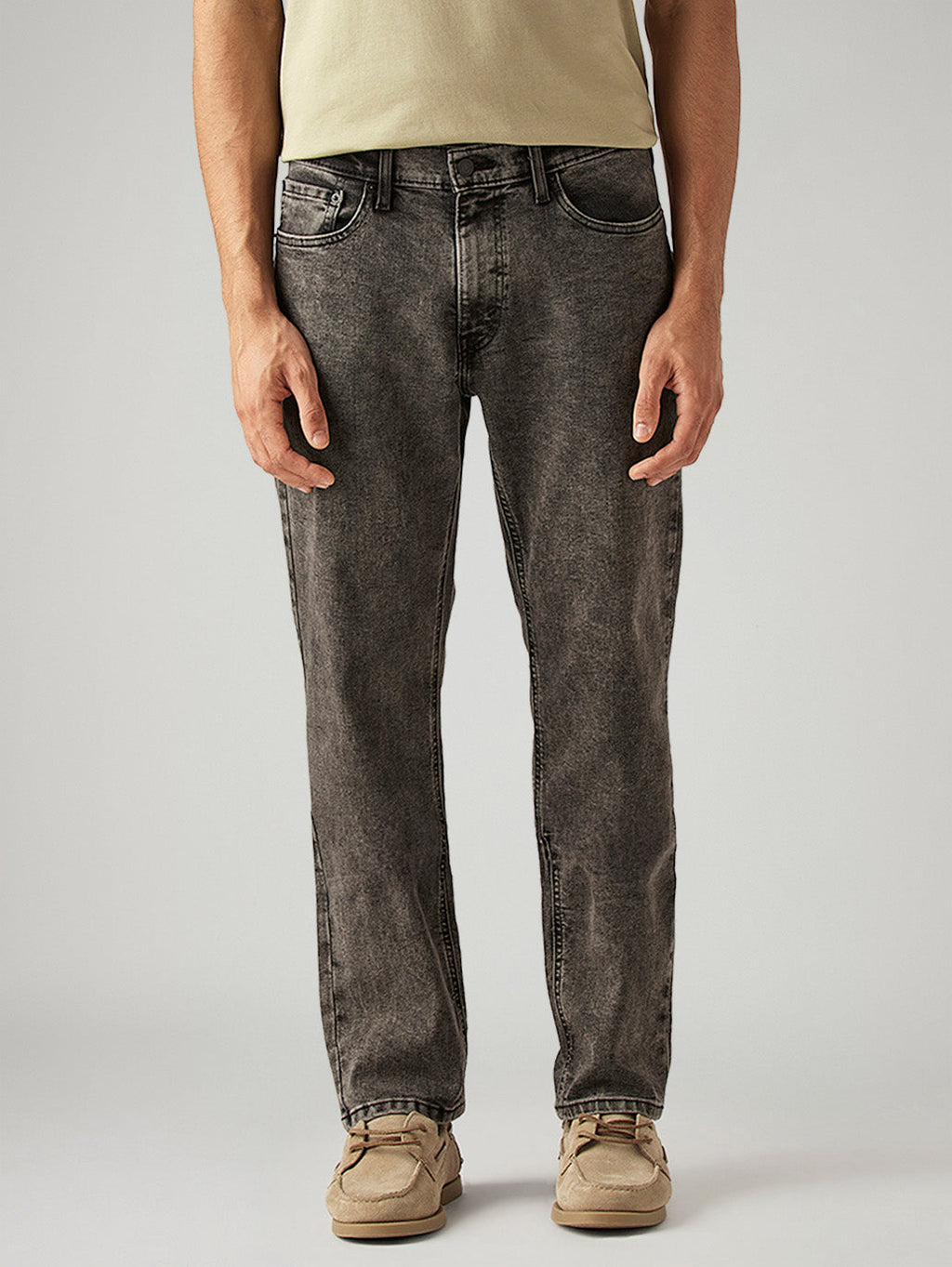Men's 541 Grey Athletic Tapered Fit Mid Rise Jeans