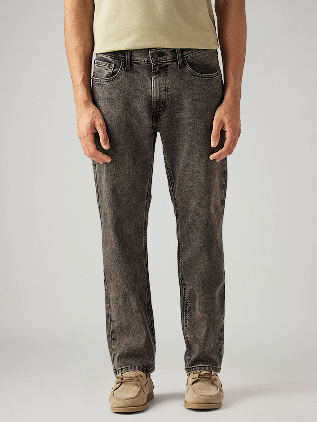 Men's 541 Grey Athletic Tapered Fit Mid Rise Jeans