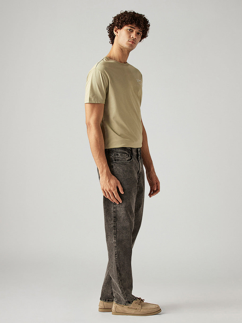 Men's 541 Grey Athletic Tapered Fit Mid Rise Jeans