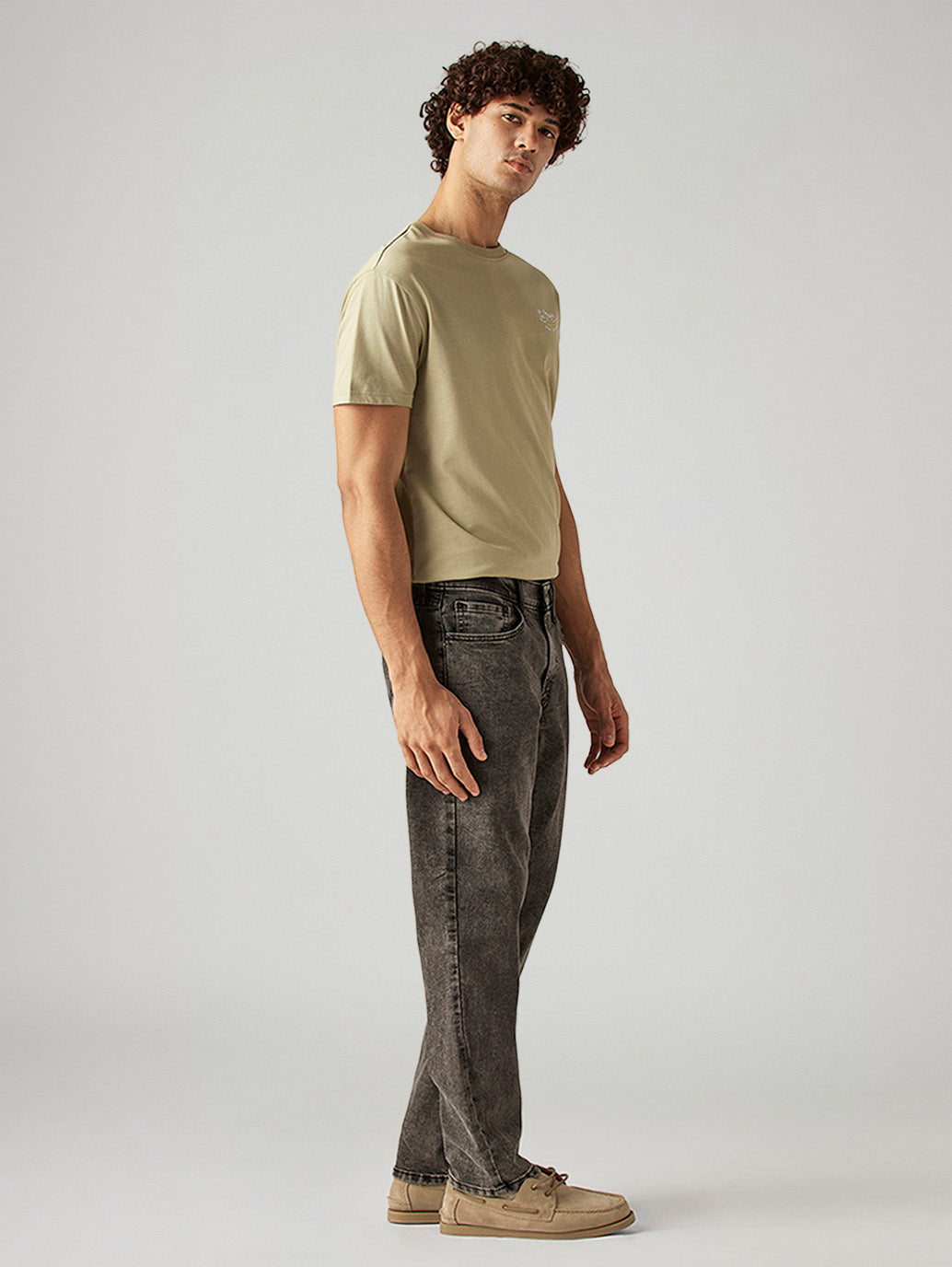 Men's 541 Grey Athletic Tapered Fit Mid Rise Jeans
