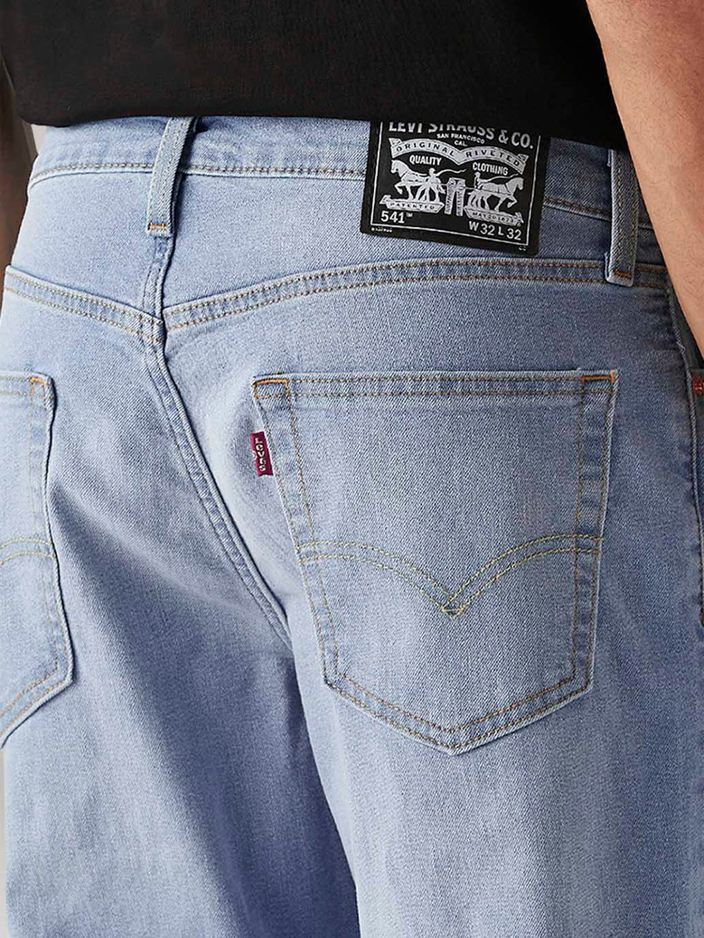 Men's 541 Light Indigo Athletic Tapered Fit Mid Rise Jeans