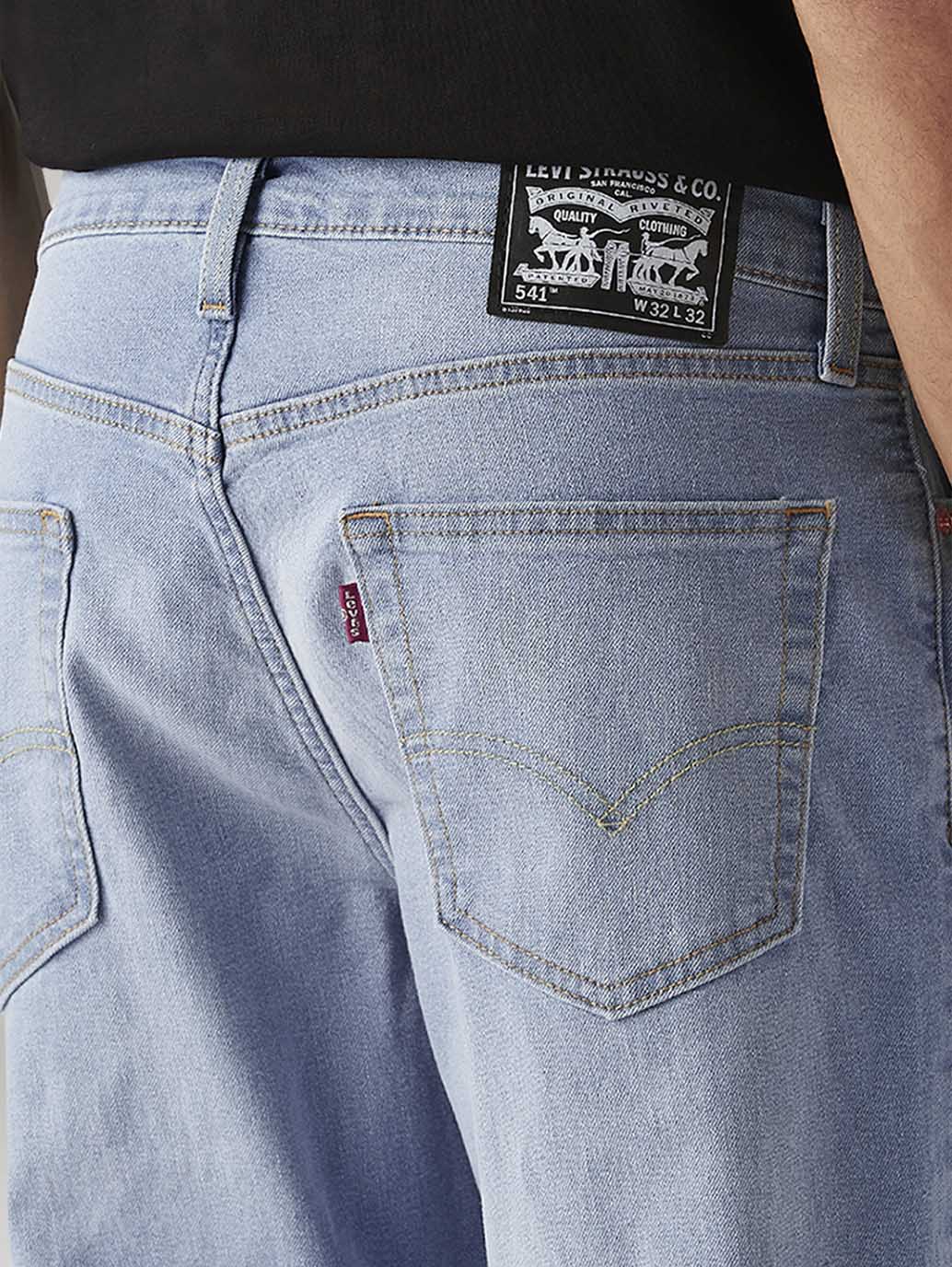 Men's 541 Light Indigo Athletic Tapered Fit Mid Rise Jeans