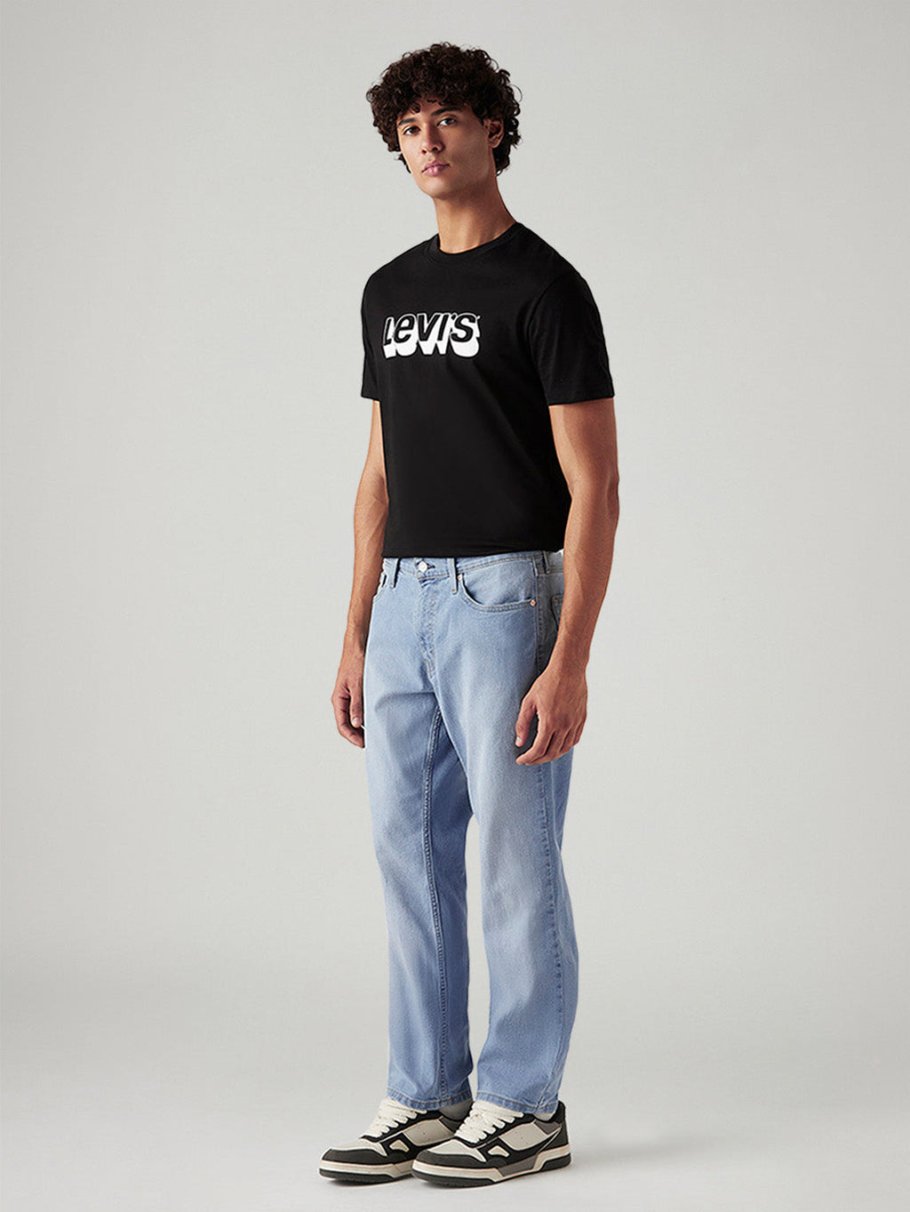 Men's 541 Light Indigo Athletic Tapered Fit Mid Rise Jeans