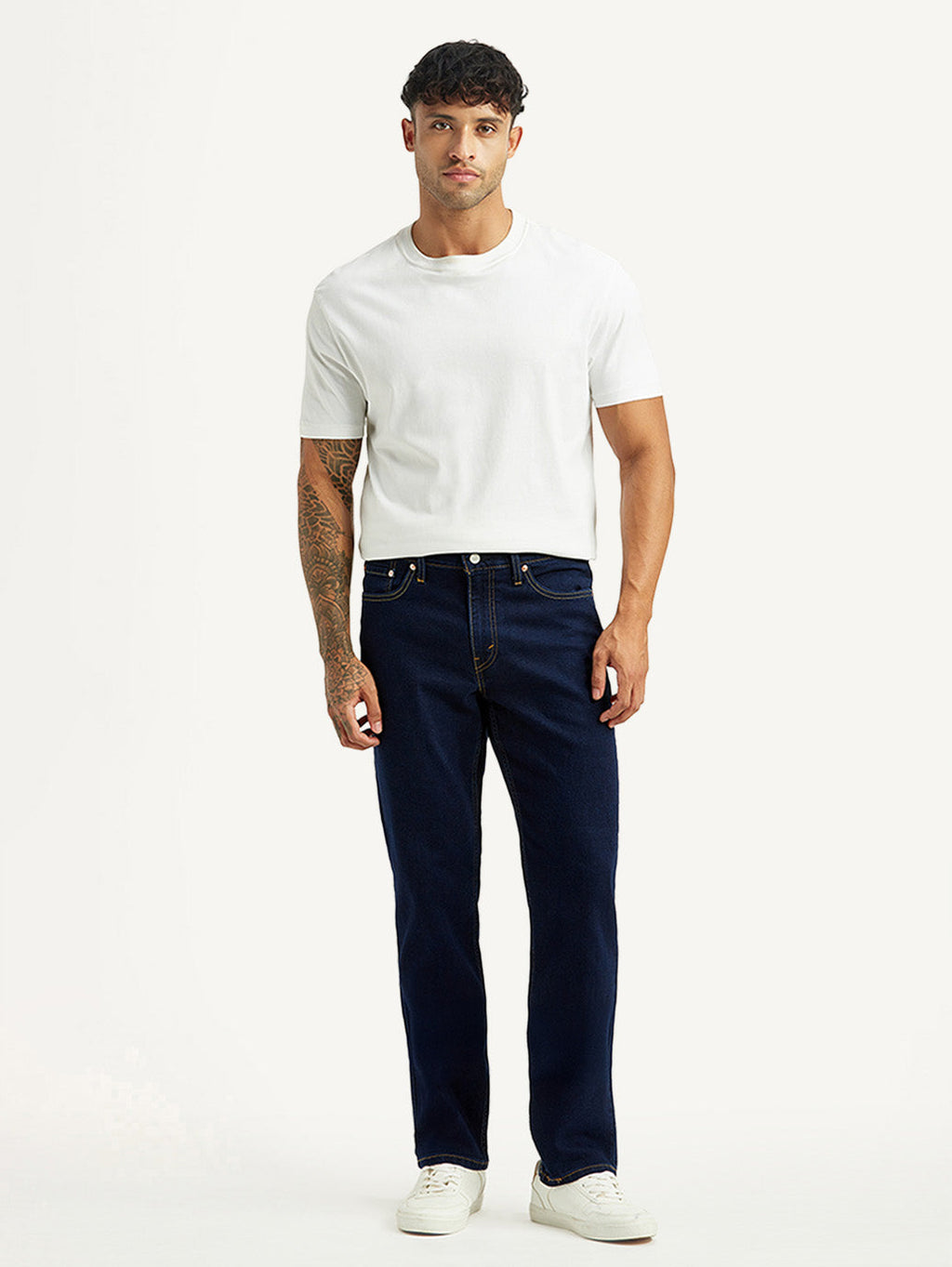 Men's 541 Dark Indigo Athletic Tapered Fit Mid Rise Jeans