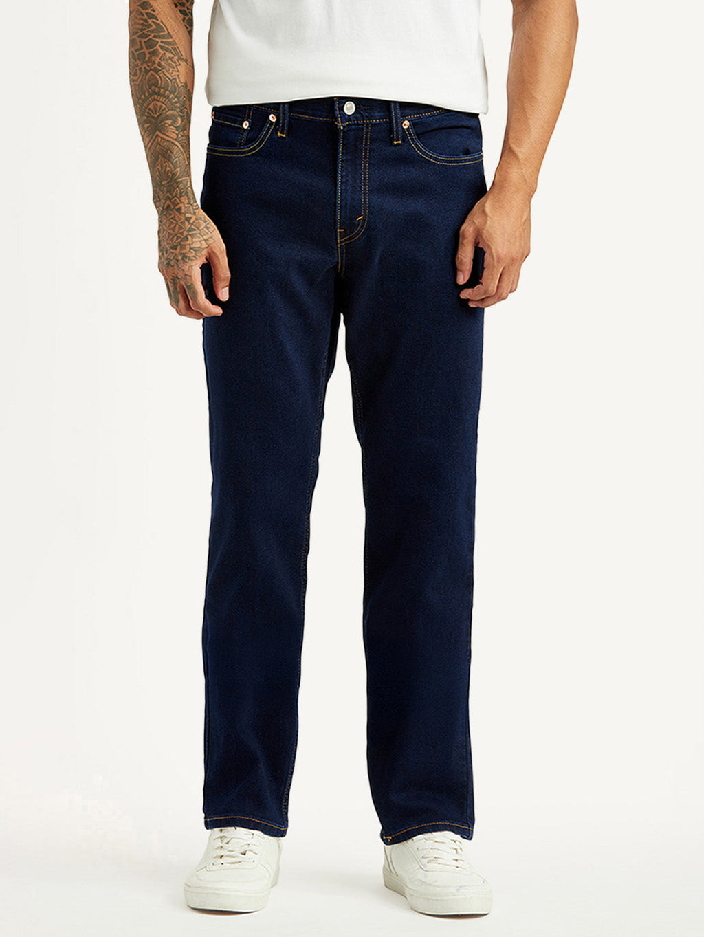Men's 541 Dark Indigo Athletic Tapered Fit Mid Rise Jeans