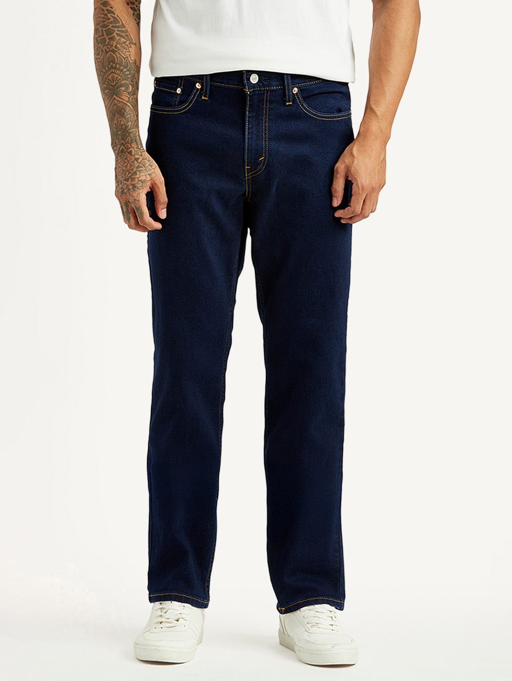Men's 541 Dark Indigo Athletic Tapered Fit Mid Rise Jeans