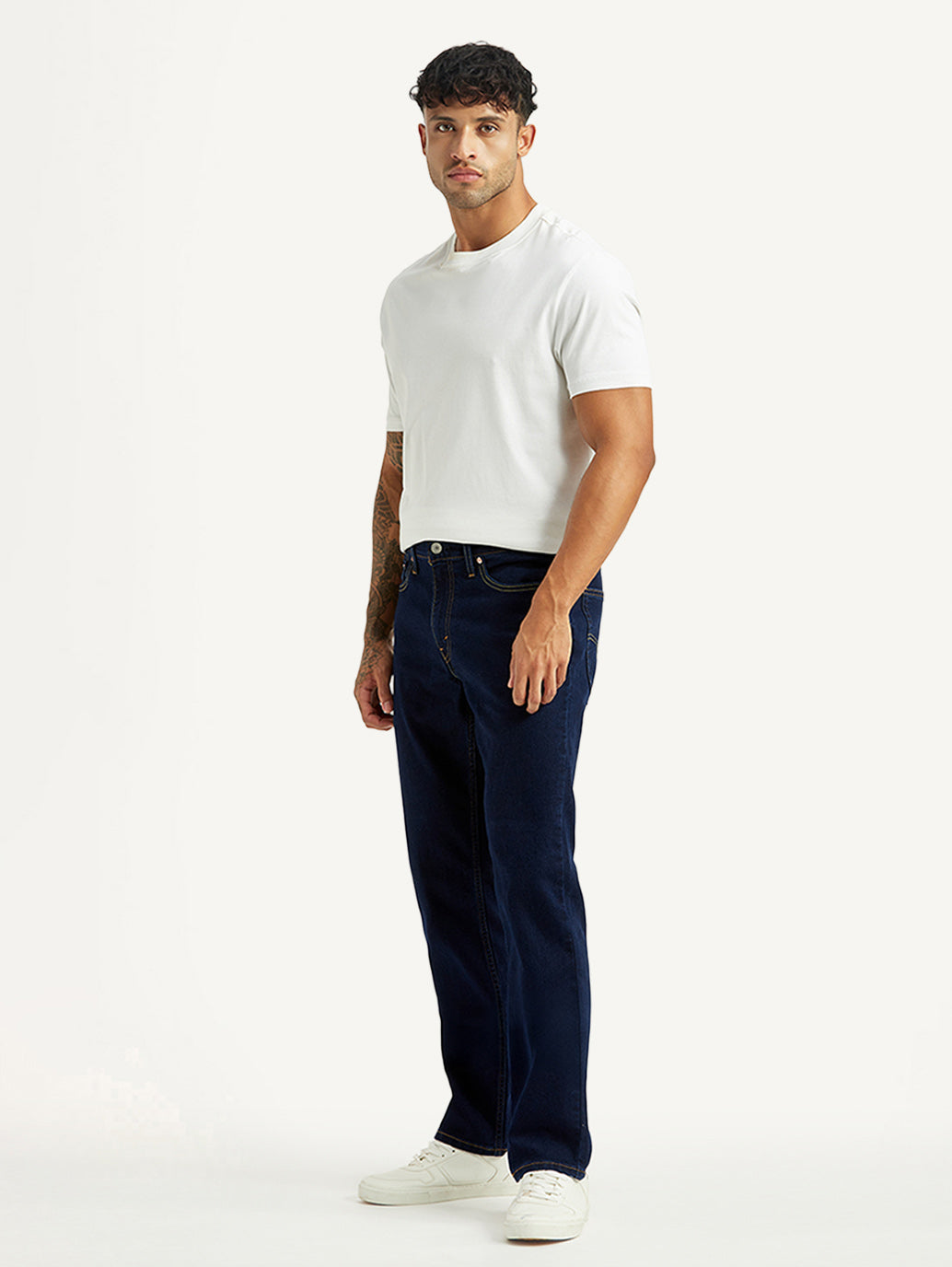 Men's 541 Dark Indigo Athletic Tapered Fit Mid Rise Jeans