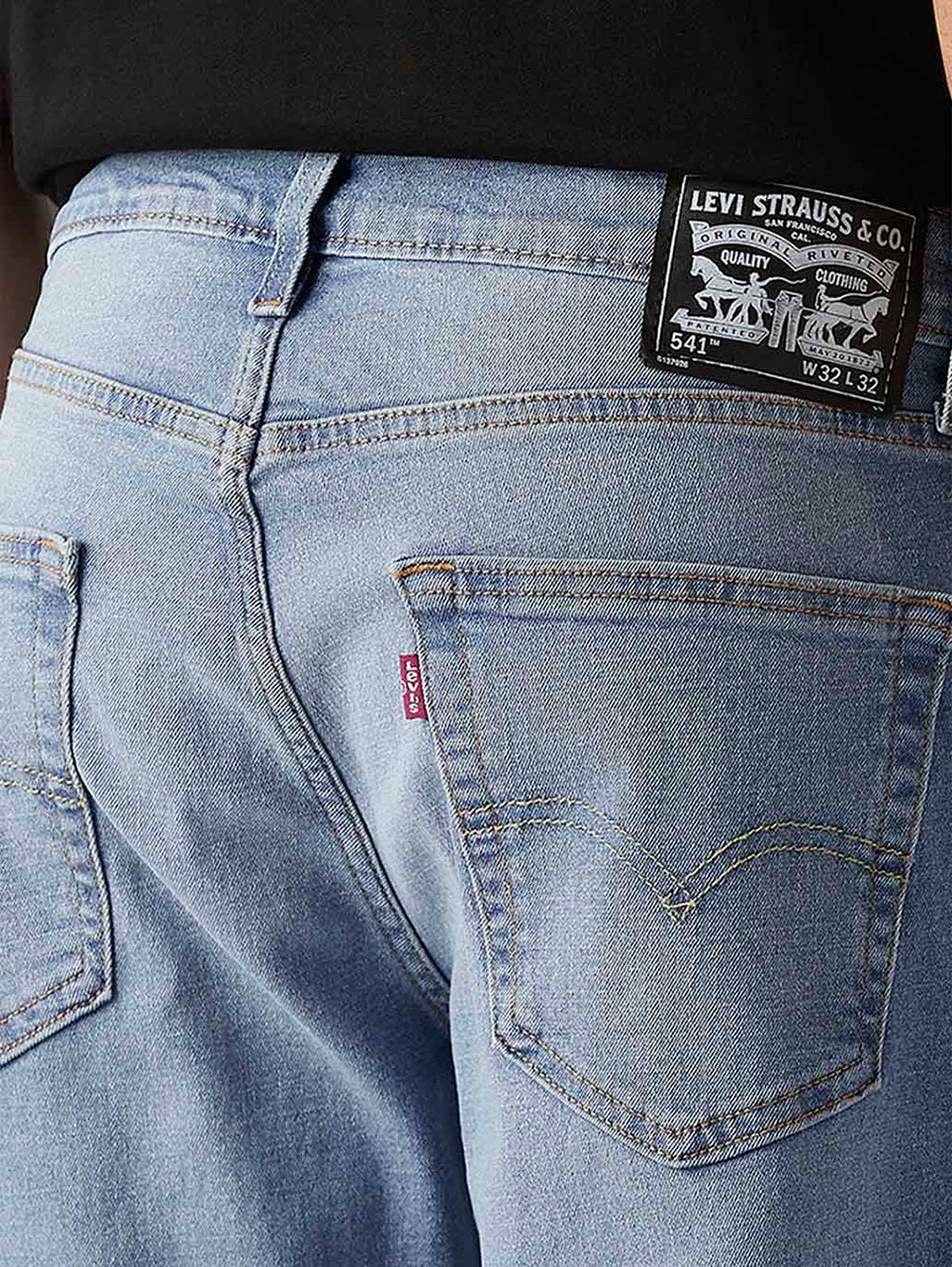 Men's 541 Light Indigo Athletic Tapered Fit Mid Rise Jeans