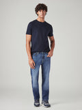 Men's 541 Blue Athletic Tapered Fit Mid Rise Jeans