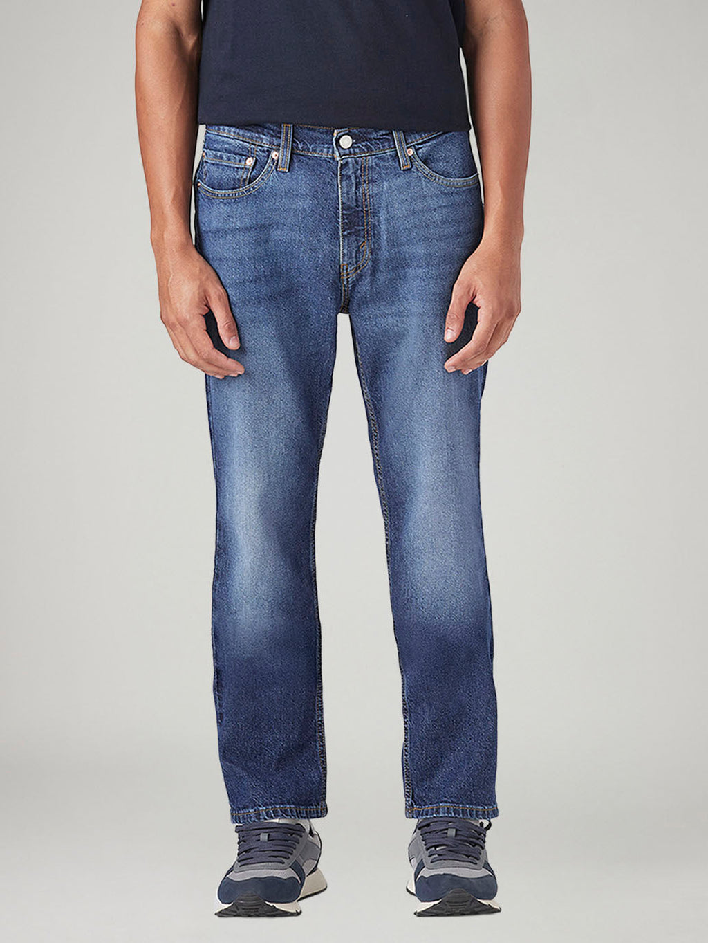 Men's 541 Blue Athletic Tapered Fit Mid Rise Jeans