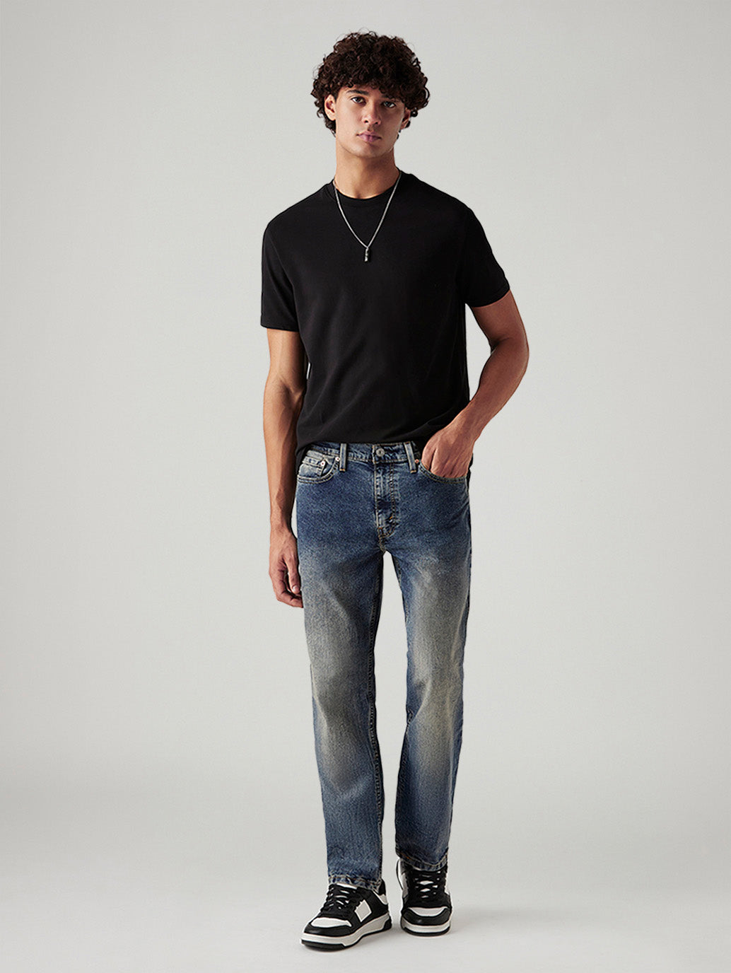 Men's Tinted 541 Med Indigo Athletic Tapered Fit Mid Rise Jeans