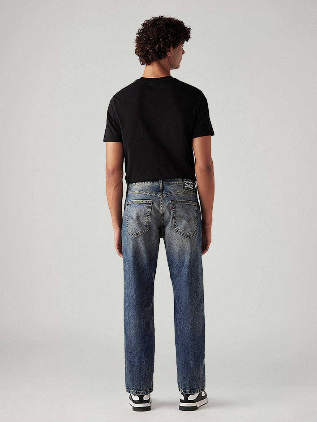Men's Tinted 541 Med Indigo Athletic Tapered Fit Mid Rise Jeans