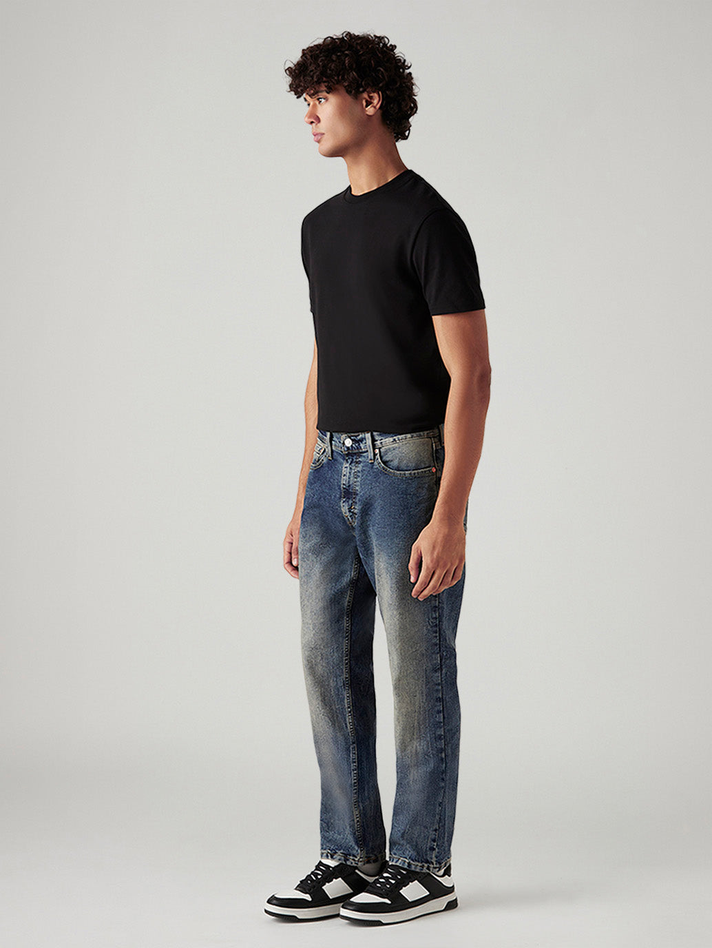 Men's Tinted 541 Med Indigo Athletic Tapered Fit Mid Rise Jeans