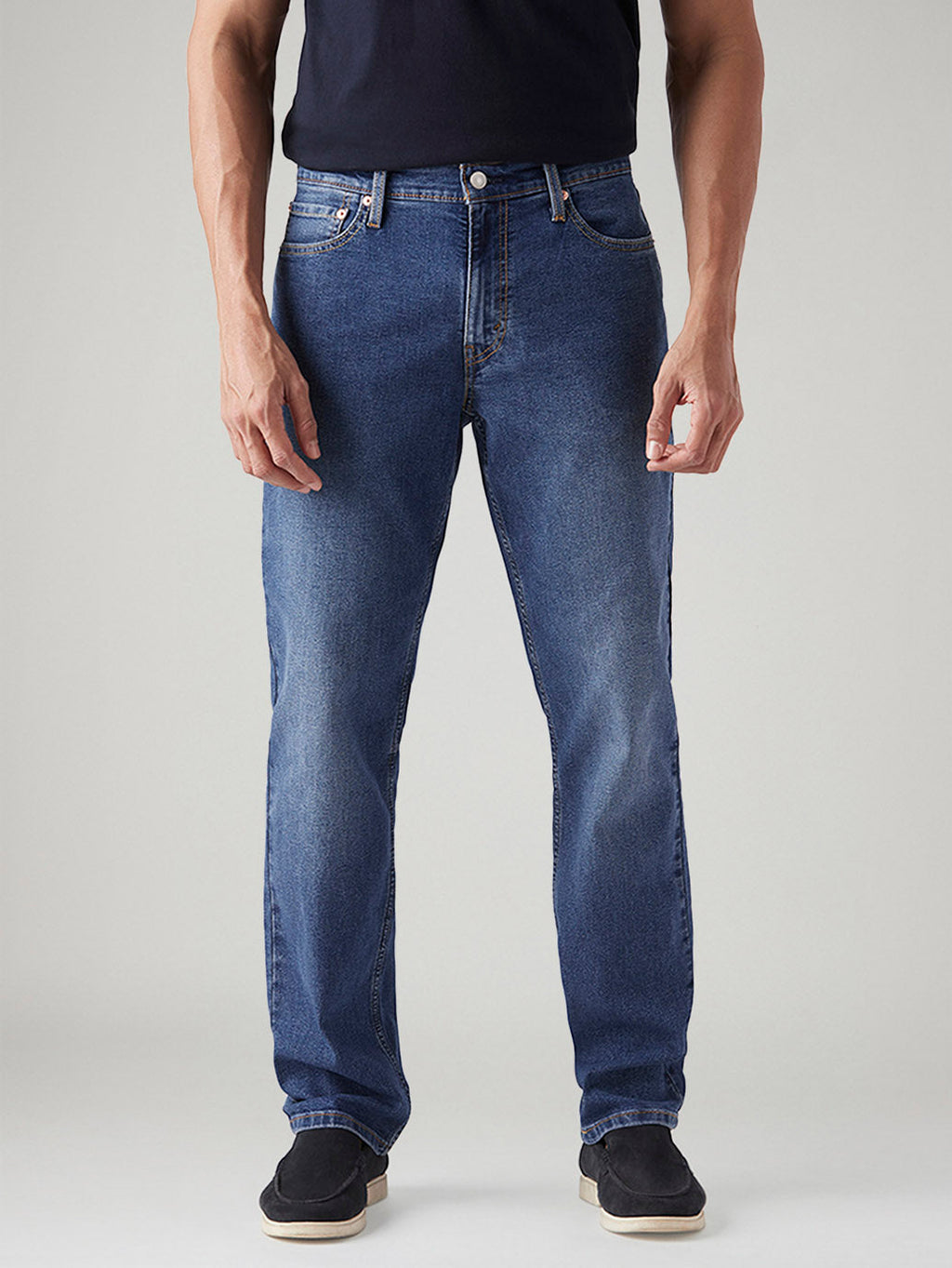 Men's 541 Med Indigo Athletic Tapered Fit Mid Rise Jeans